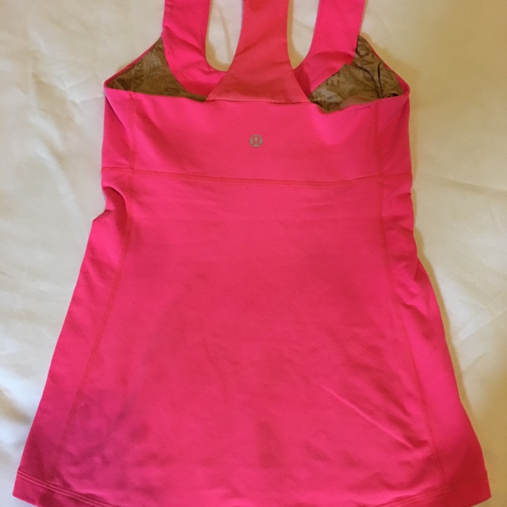 Lululemon Pink Racerback Tanktop - Picture 2 of 4